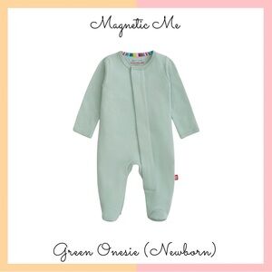 Magnetic Me Mint Green Newborn Onesie